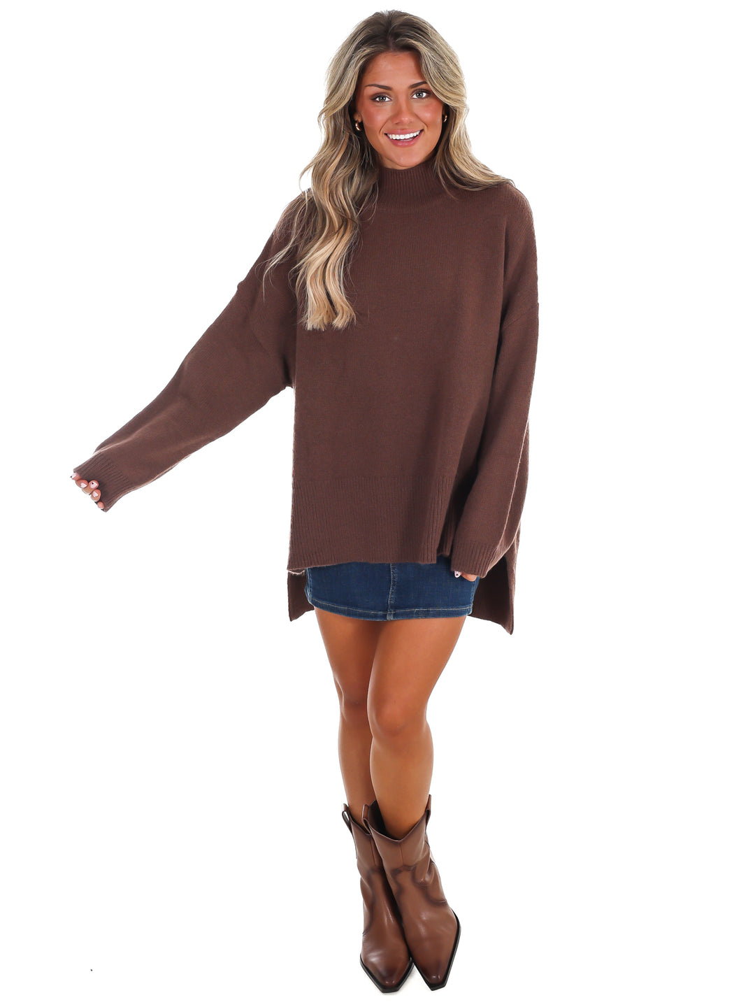 Stay Cozy Mock Neck Sweater