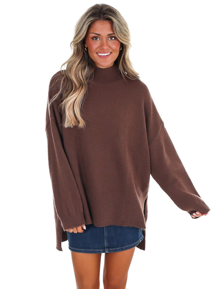 Stay Cozy Mock Neck Sweater