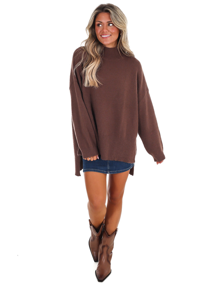 Stay Cozy Mock Neck Sweater