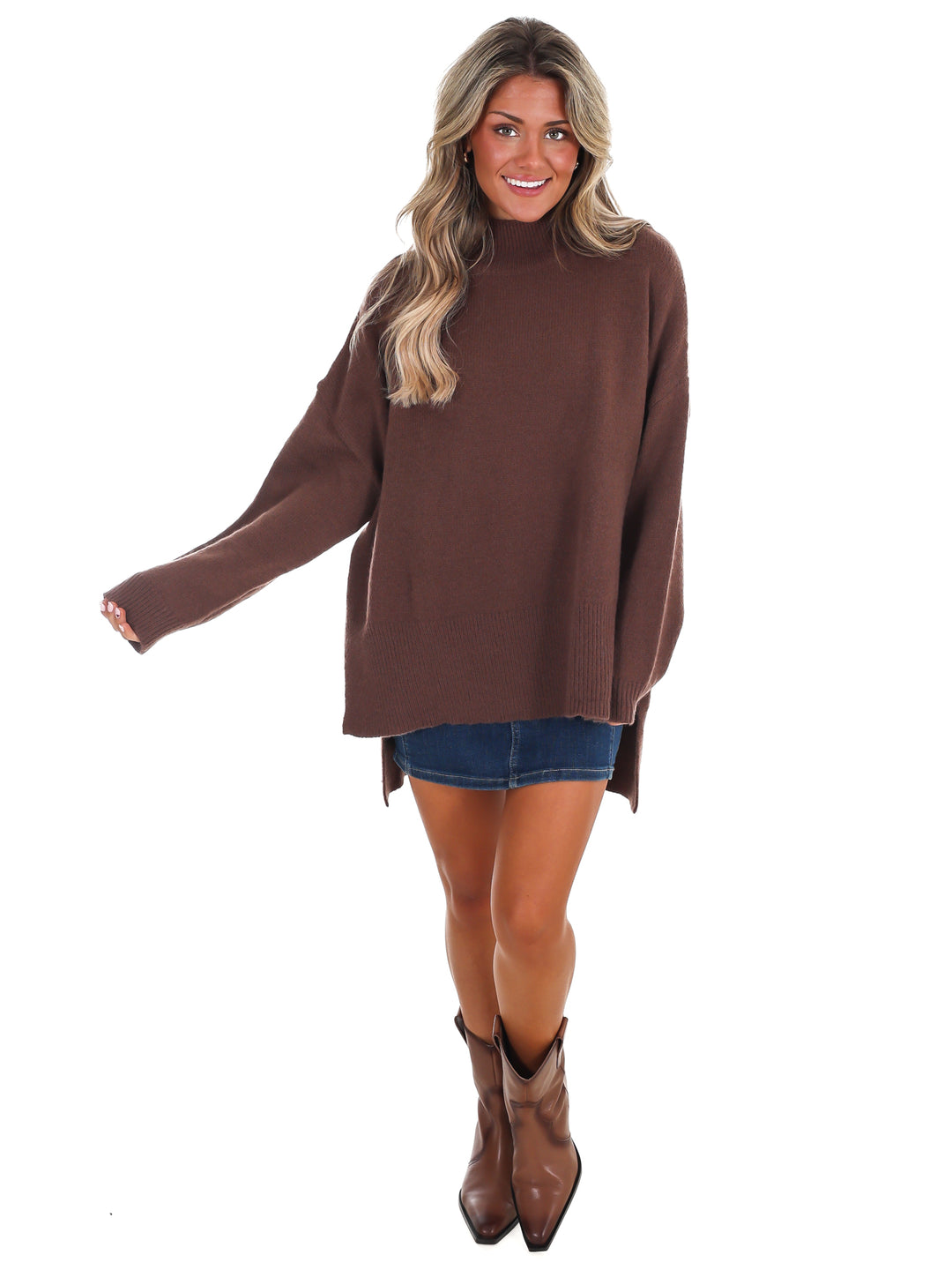 Stay Cozy Mock Neck Sweater