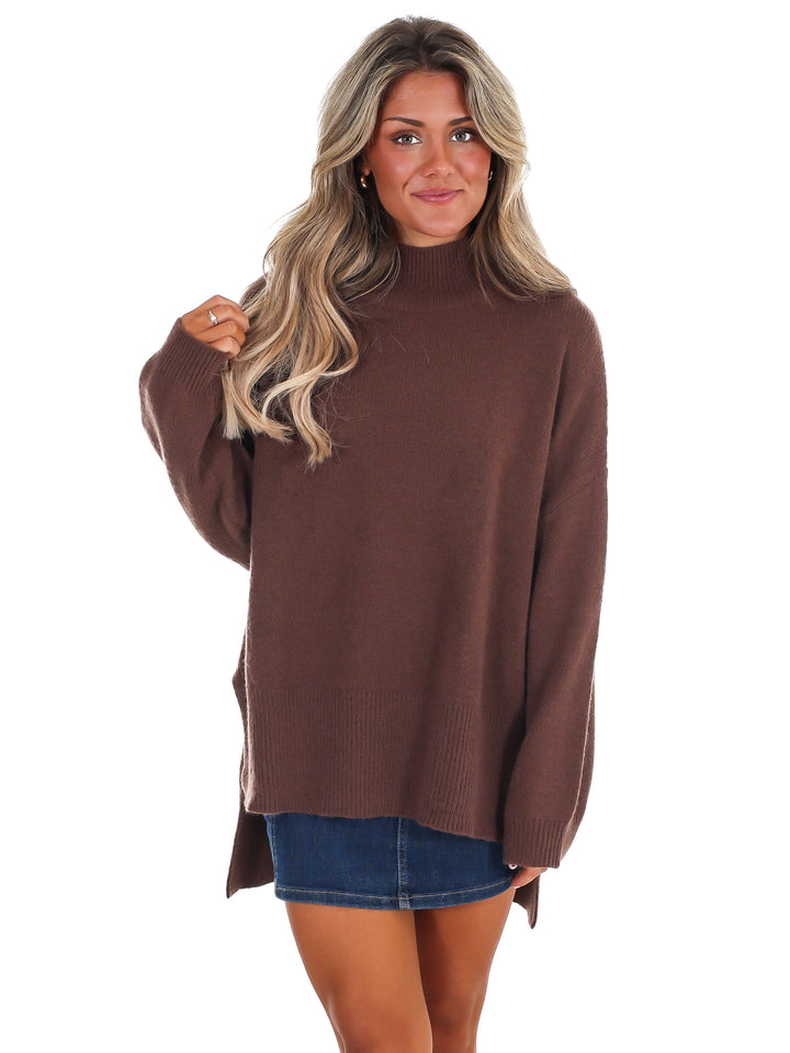 Stay Cozy Mock Neck Sweater