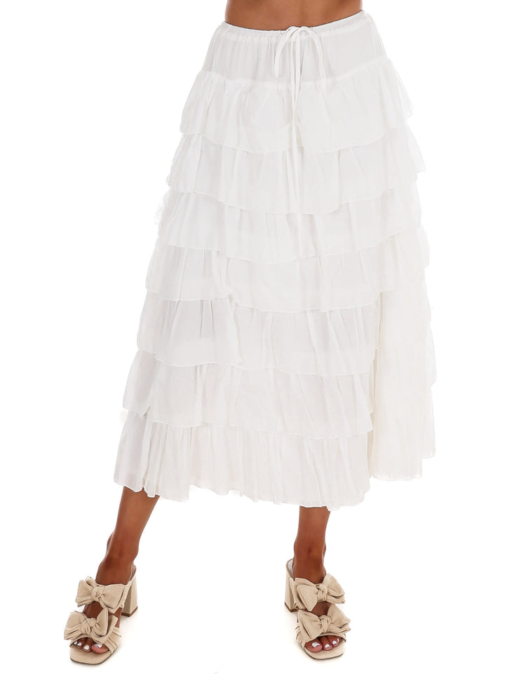 Wish I Knew You Ruffle Maxi Skirt