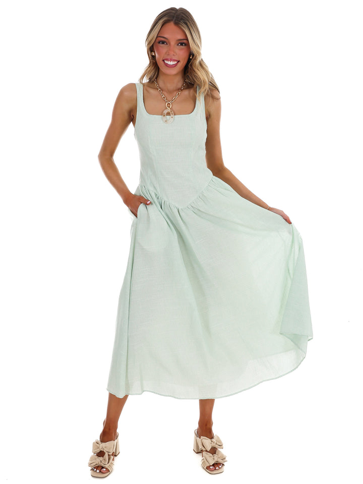 Showing Off Stripe Maxi Dress