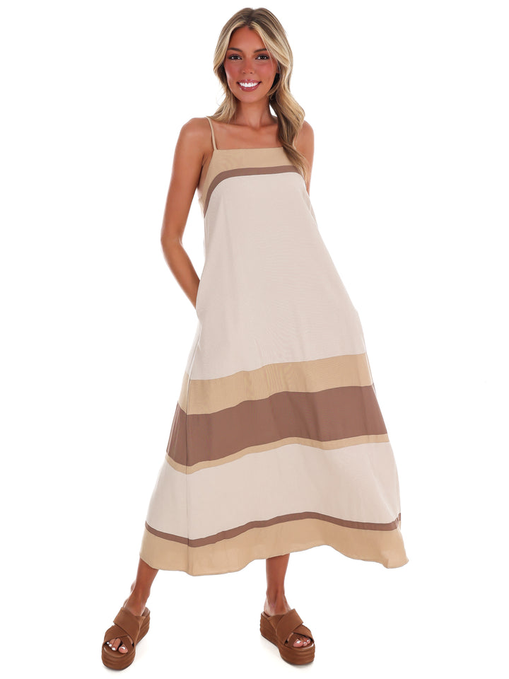 Desert Breeze Colorblock Maxi Dress