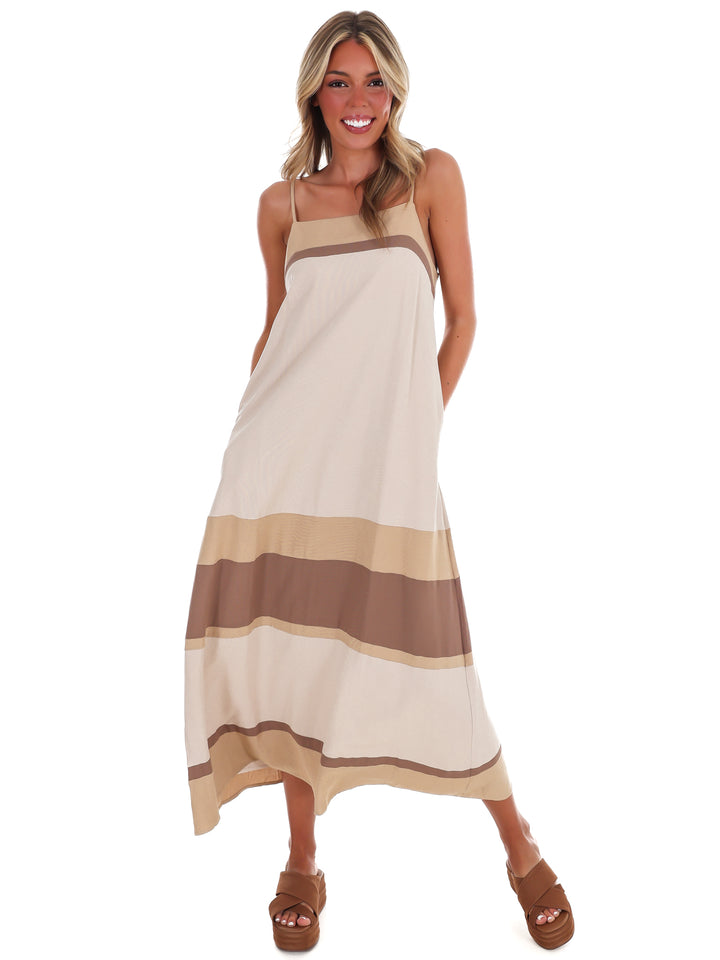 Desert Breeze Colorblock Maxi Dress
