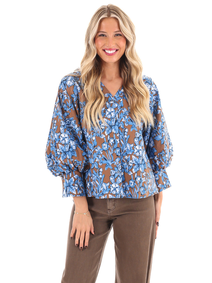 Petal Place Floral Print Top