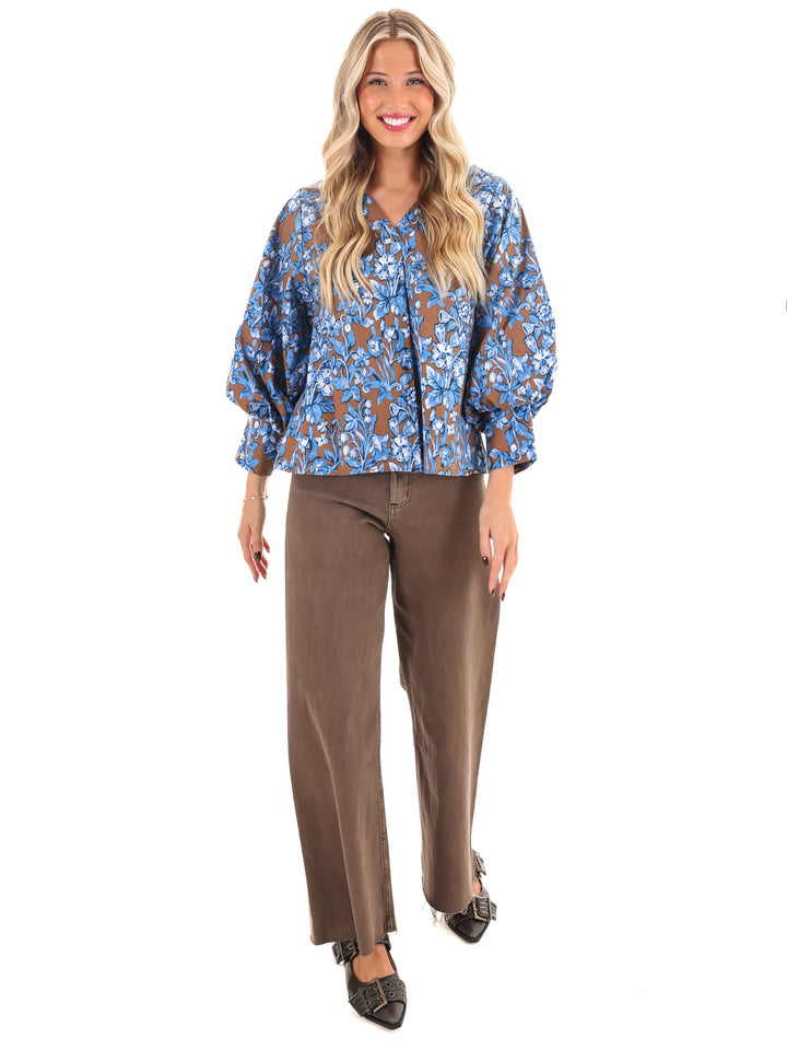 Petal Place Floral Print Top