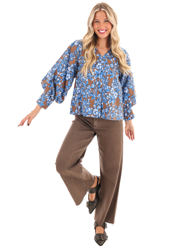 Petal Place Floral Print Top