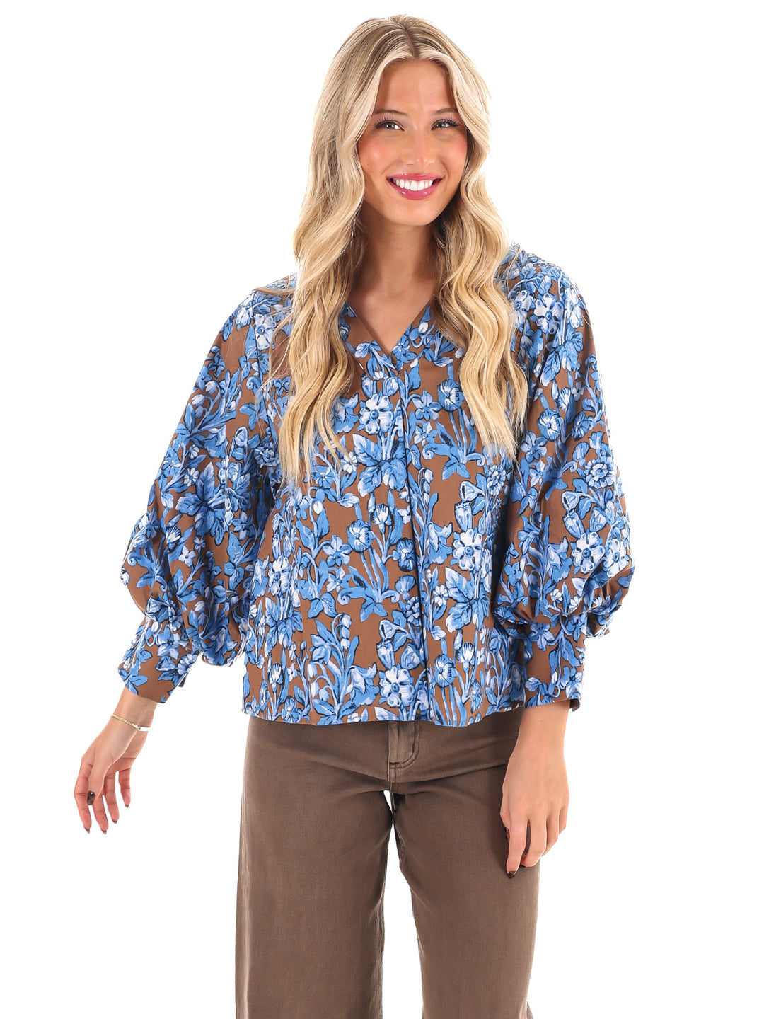 Petal Place Floral Print Top
