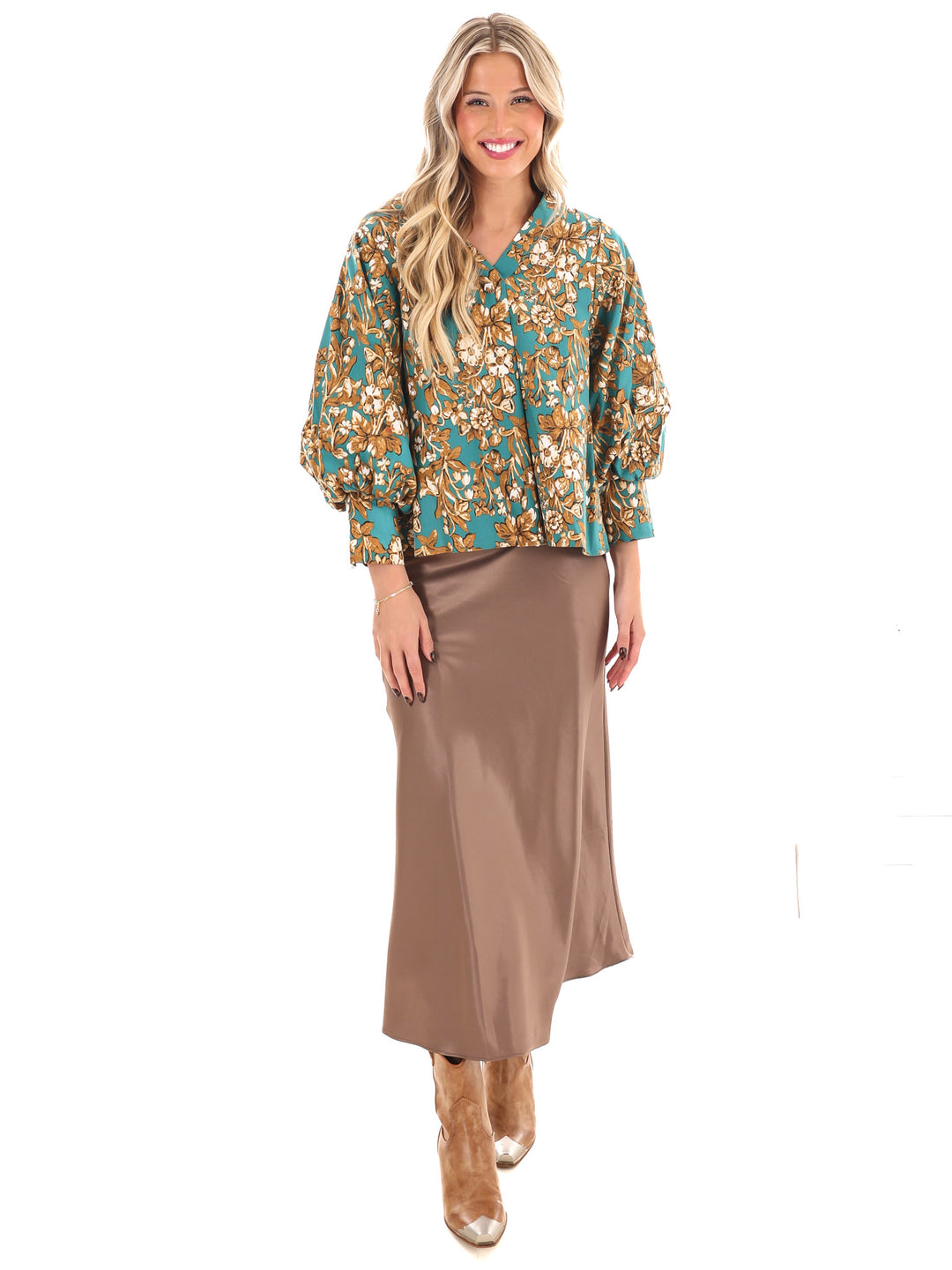 Petal Place Floral Print Top