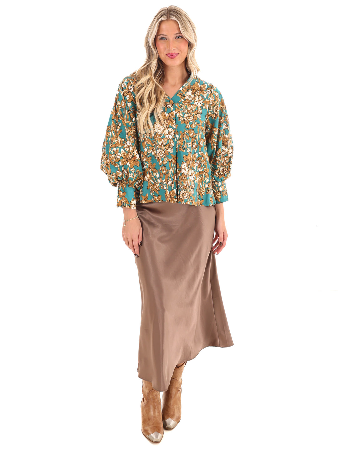 Petal Place Floral Print Top