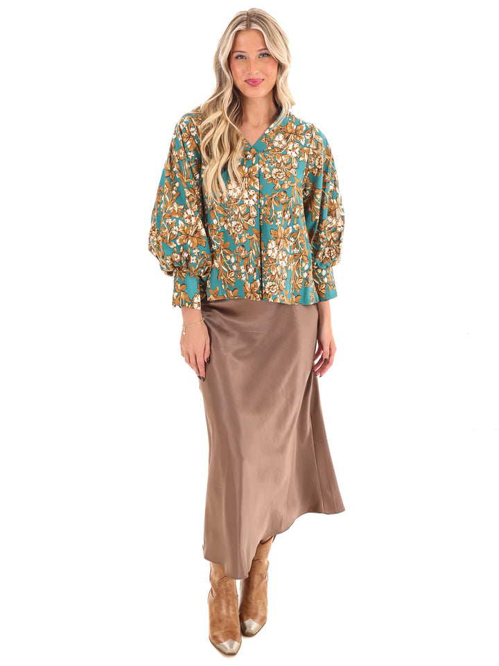 Petal Place Floral Print Top