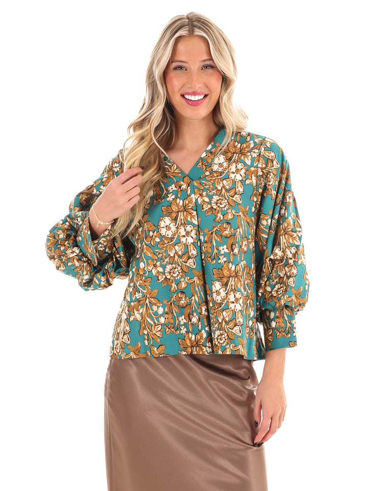 Petal Place Floral Print Top