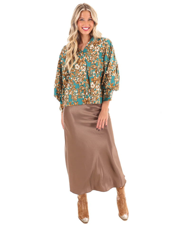 Petal Place Floral Print Top