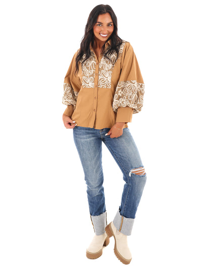 Floral Flourish Embroider Top