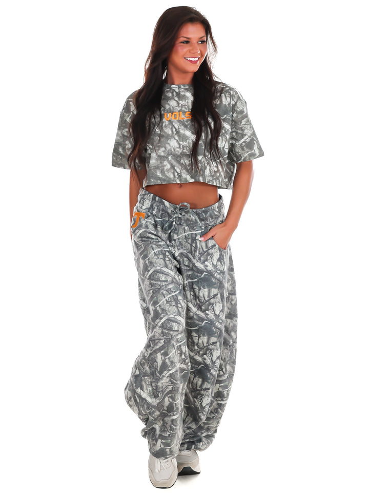 Vols Block Camo Cropped Tee