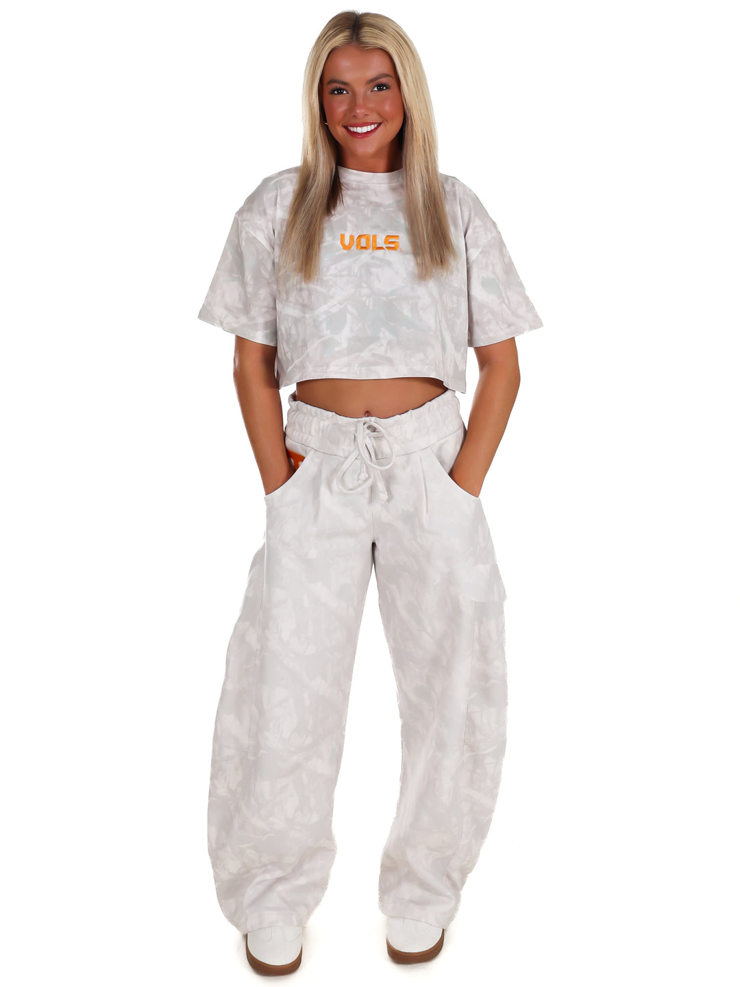 Vols Block Camo Cropped Tee