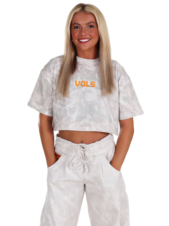 Vols Block Camo Cropped Tee
