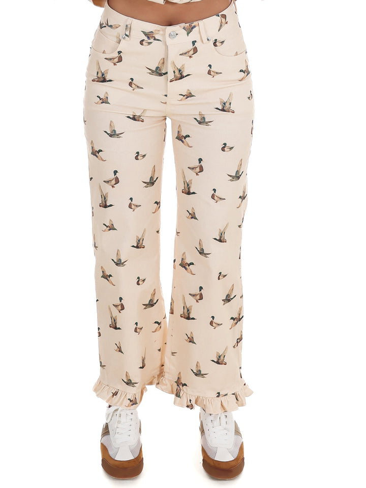 Hidden Marsh Mallard Duck Print Jeans