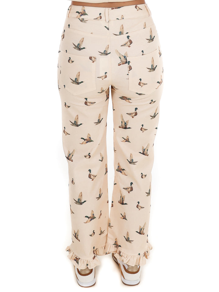 Hidden Marsh Mallard Duck Print Jeans