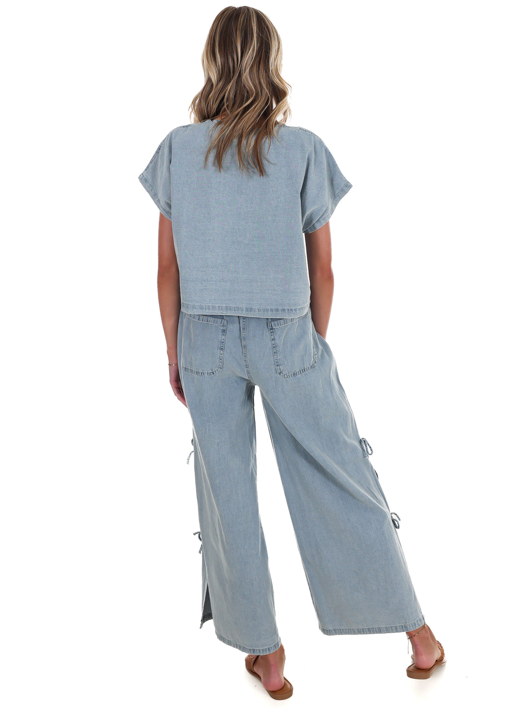 Cool Factor Denim Two Piece Set