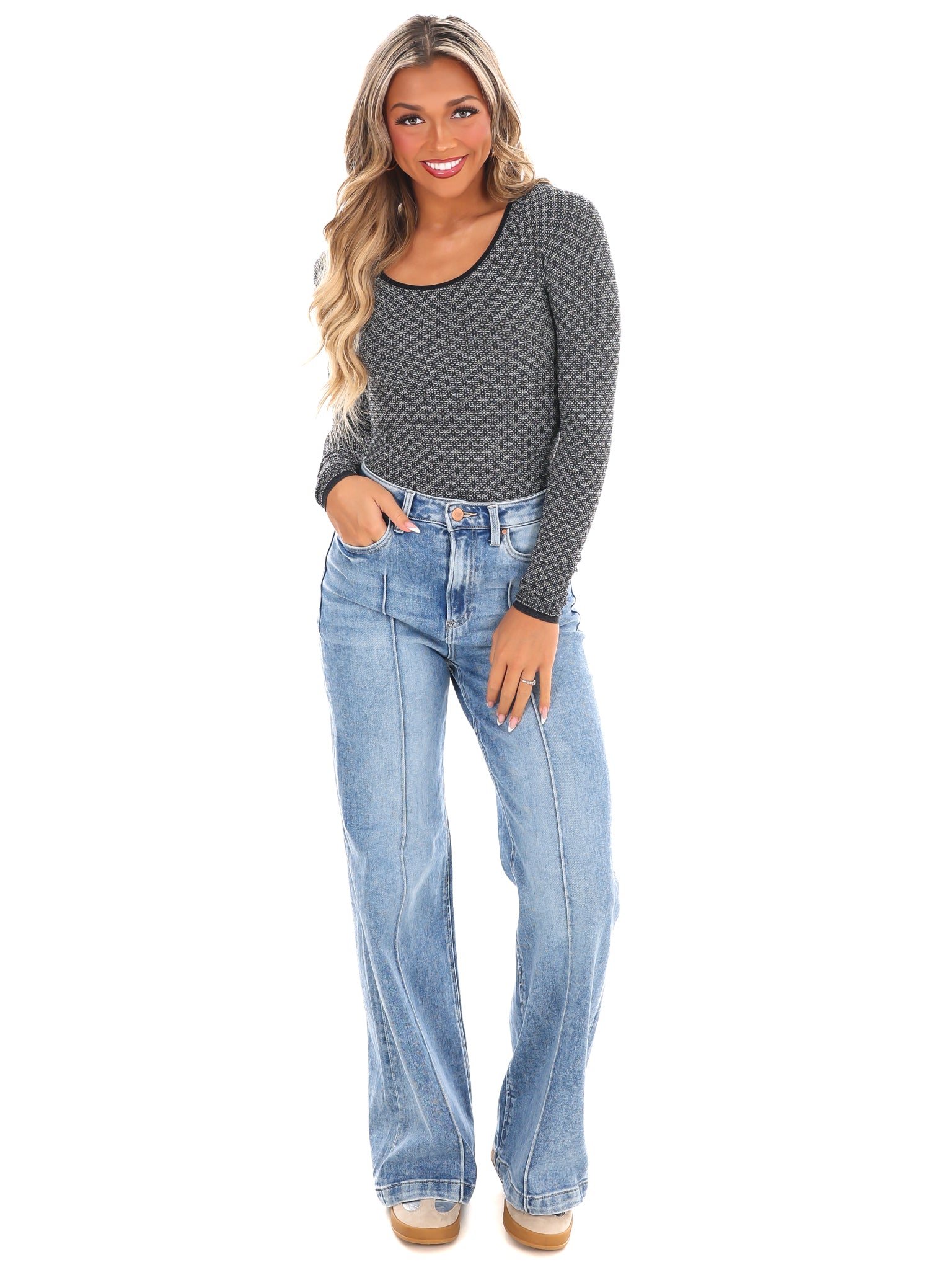 Free People Love Letter Long Sleeve Top – Josie's Boutique