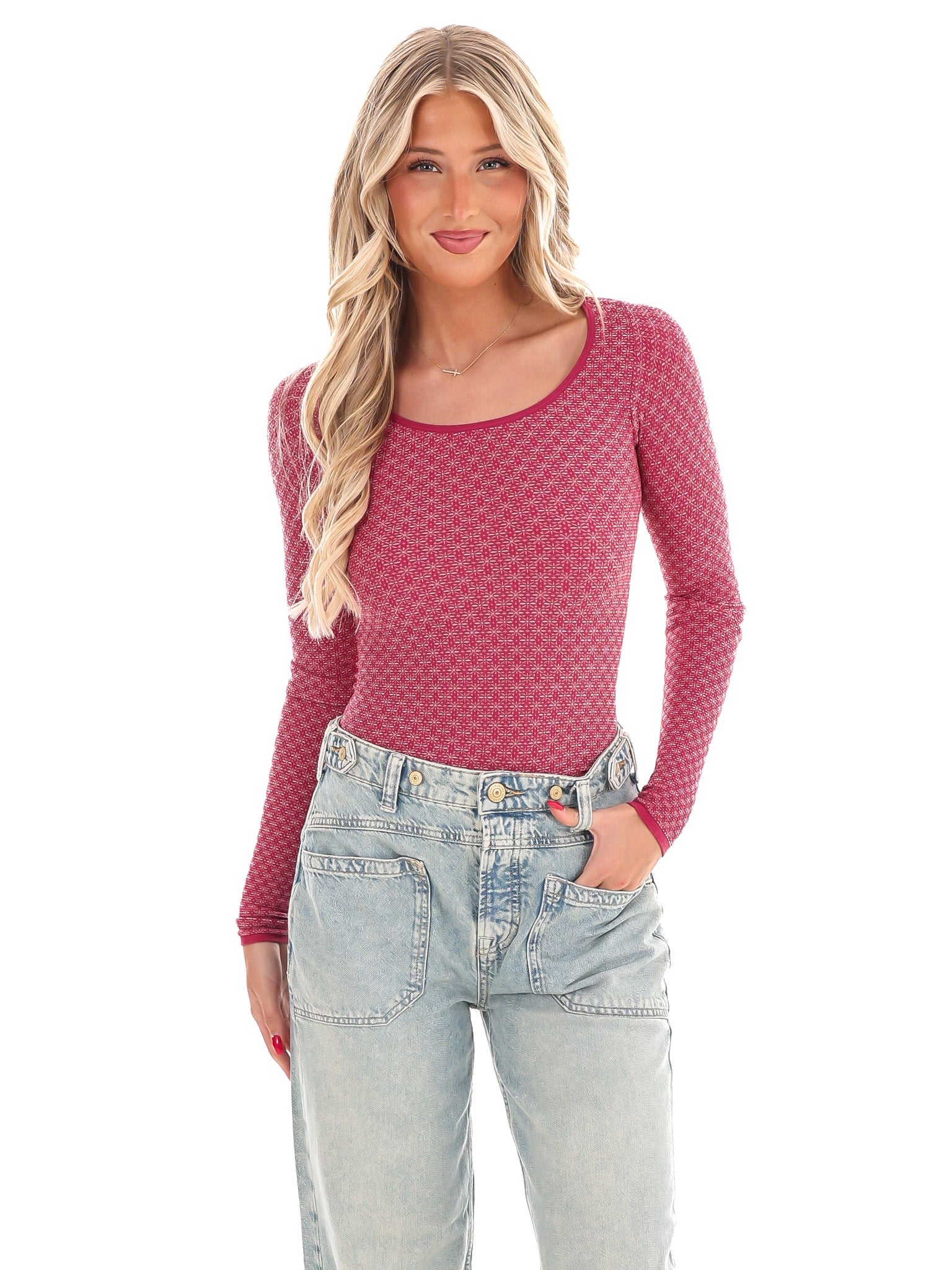 Free People Love Letter Long Sleeve Top – Josie's Boutique