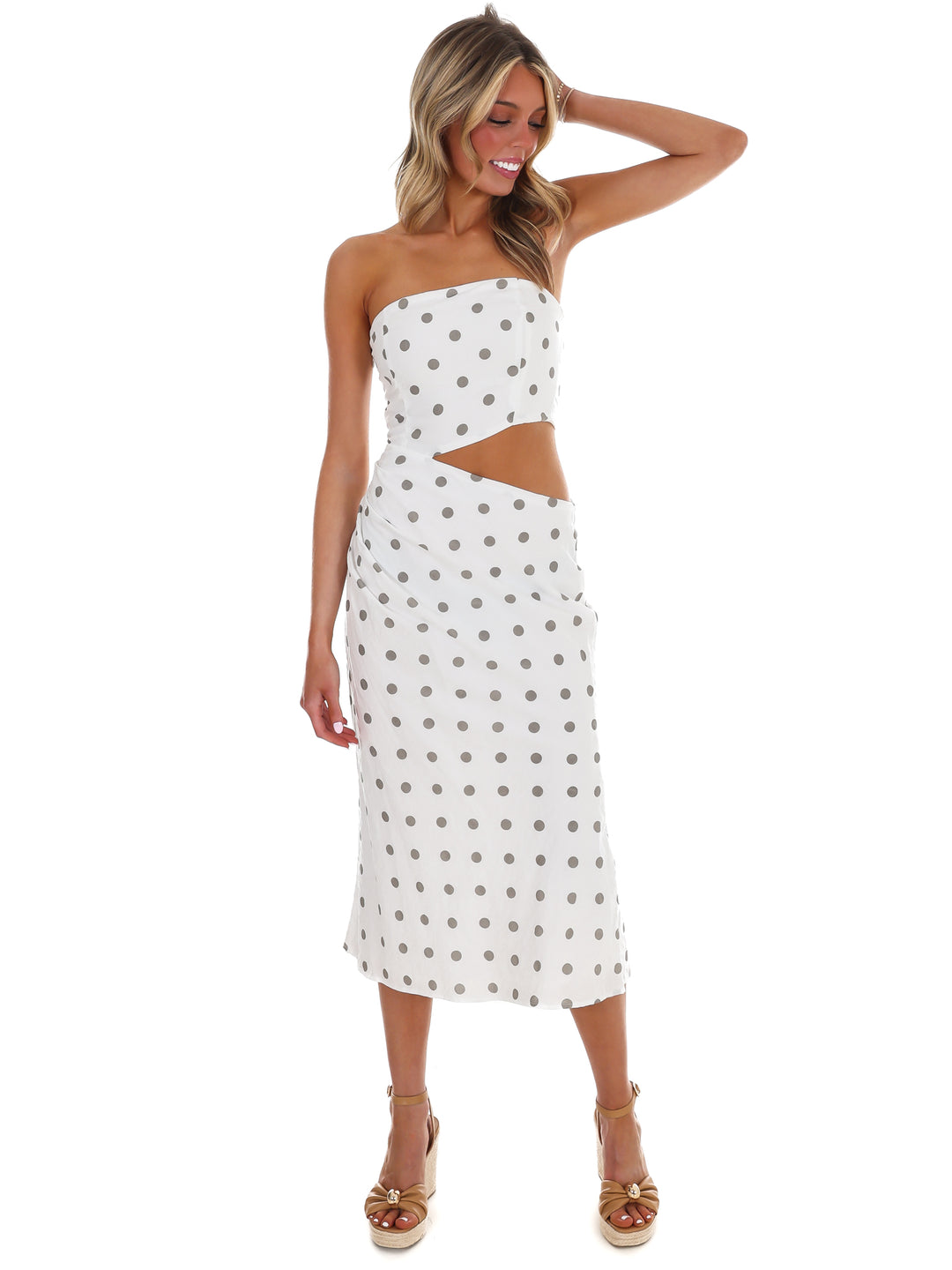 Live Your Life Cut Out Tube Maxi Dress