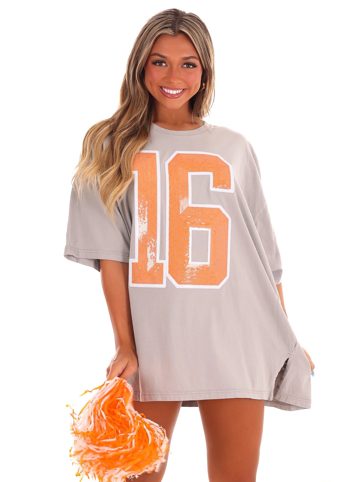 ヒスミニ サックス レギンス Tシャツ セトア Sequin 16 Oversized Tee – Josie's Boutique