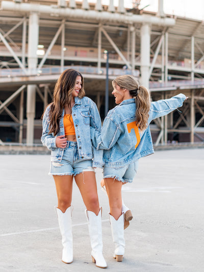 Tennessee Volunteers Tailgate Queen Light Wash Denim Jacket