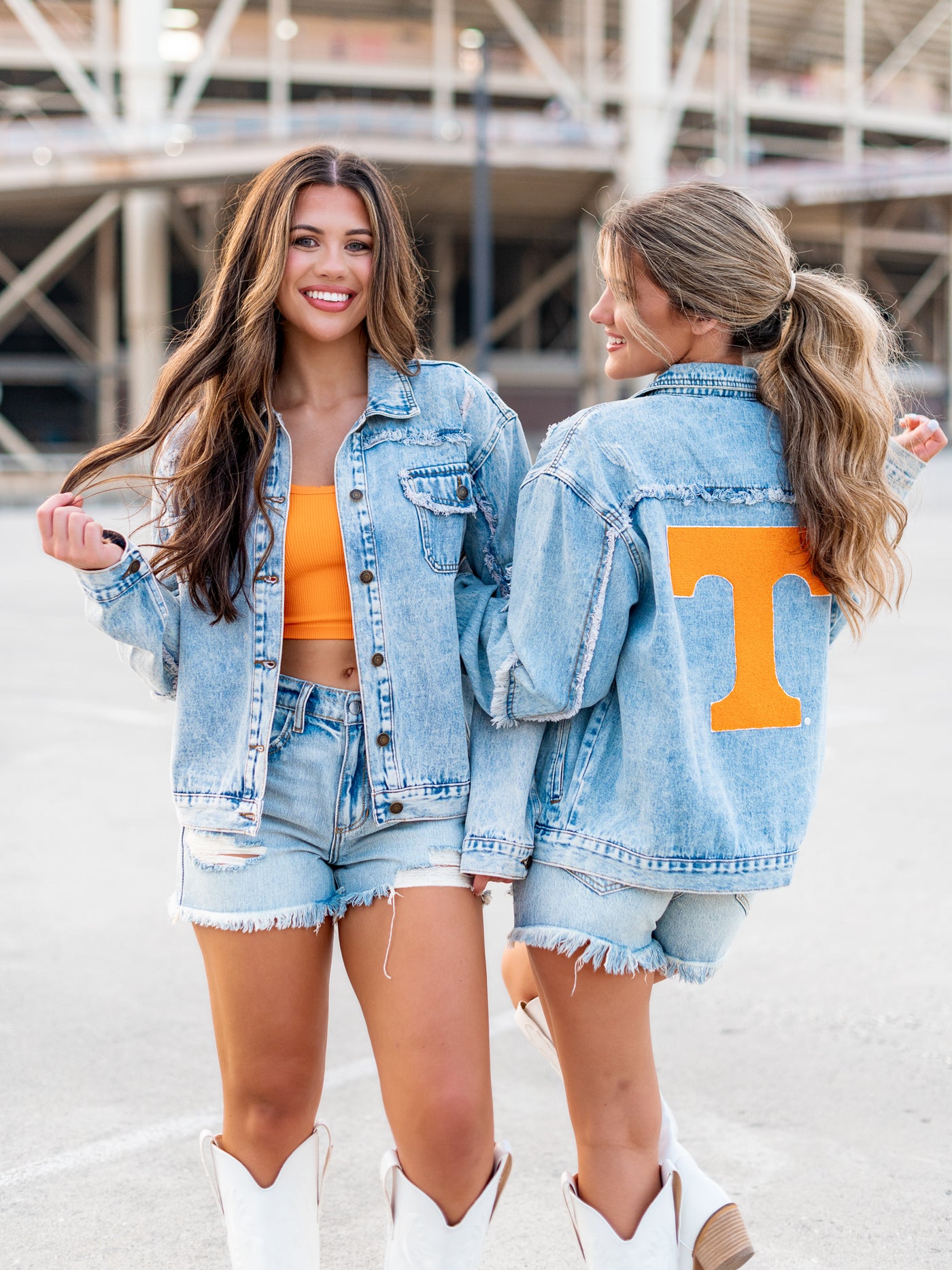 Tennessee Volunteers Tailgate Queen Light Wash Denim Jacket