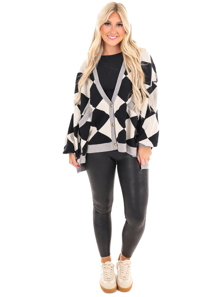 Gentle On My Mind Checker Cardigan