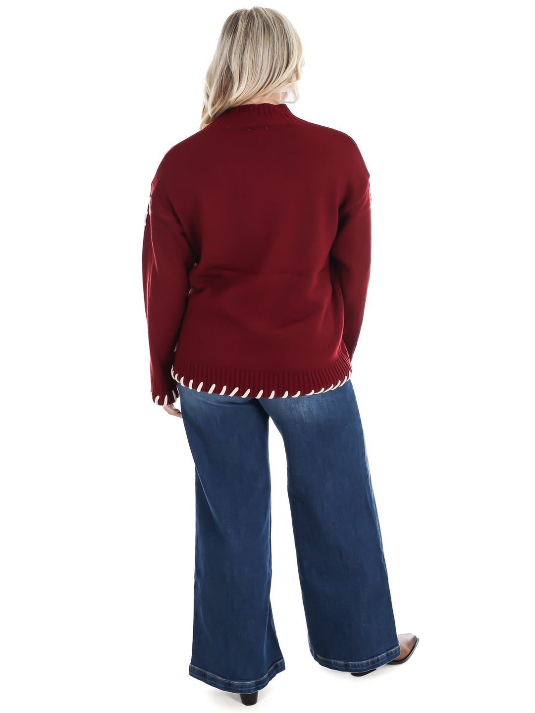 Pinky Promise Mock Neck Sweater