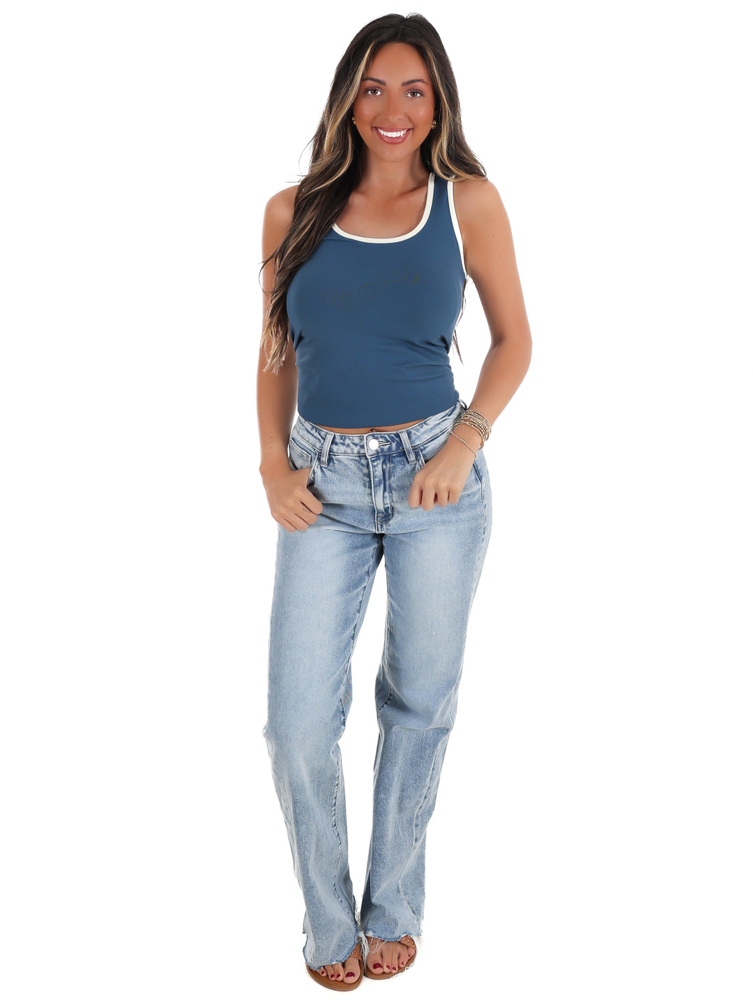 Morning Match Two Tone Tank Top