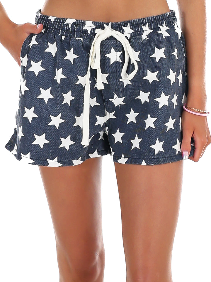Summer Stars Denim Shorts