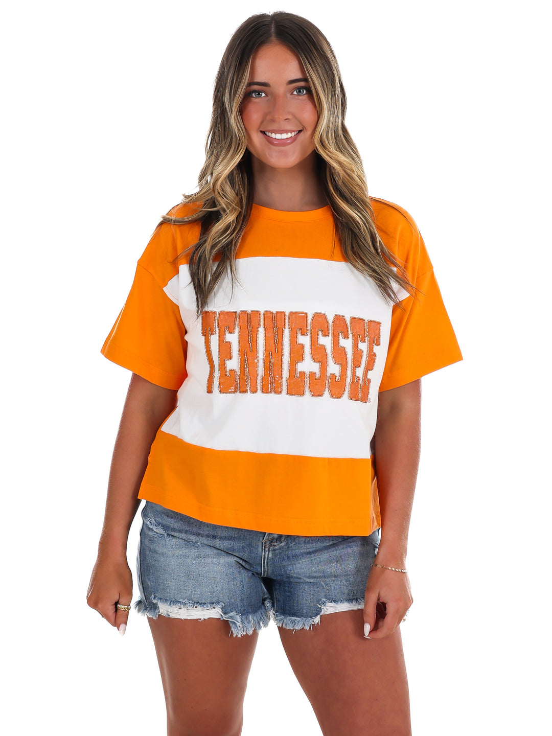 The Tennessee Colorblock Sequin Tee