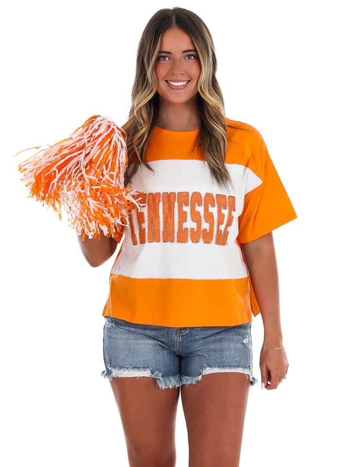The Tennessee Colorblock Sequin Tee