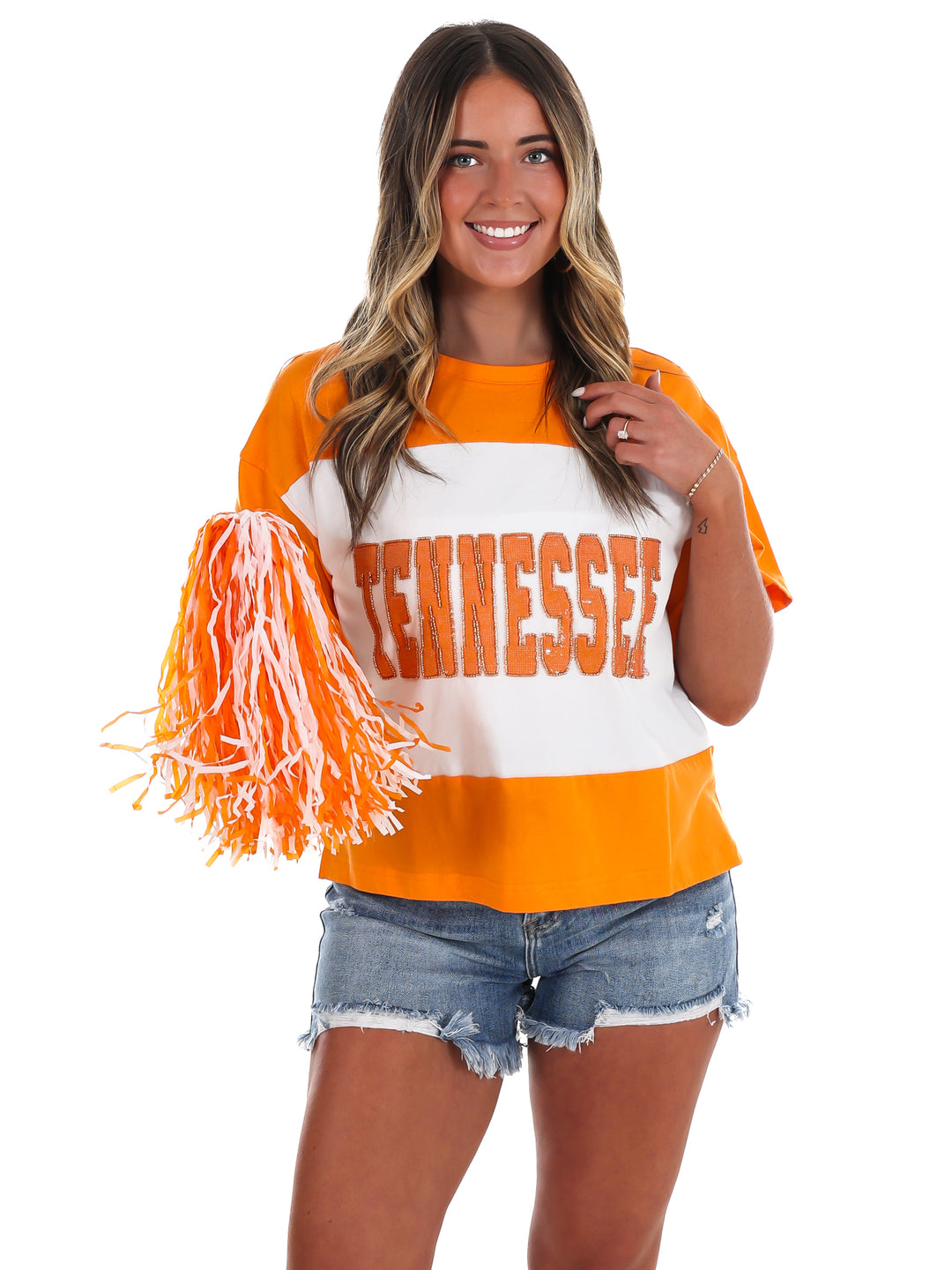The Tennessee Colorblock Sequin Tee