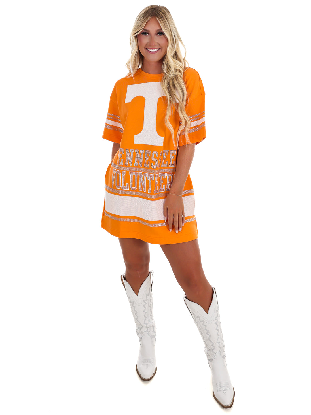 The Tennessee Sideline T-Shirt Dress Josie's Boutique The Tennessee Sideline T-Shirt Dress Josie's Boutique