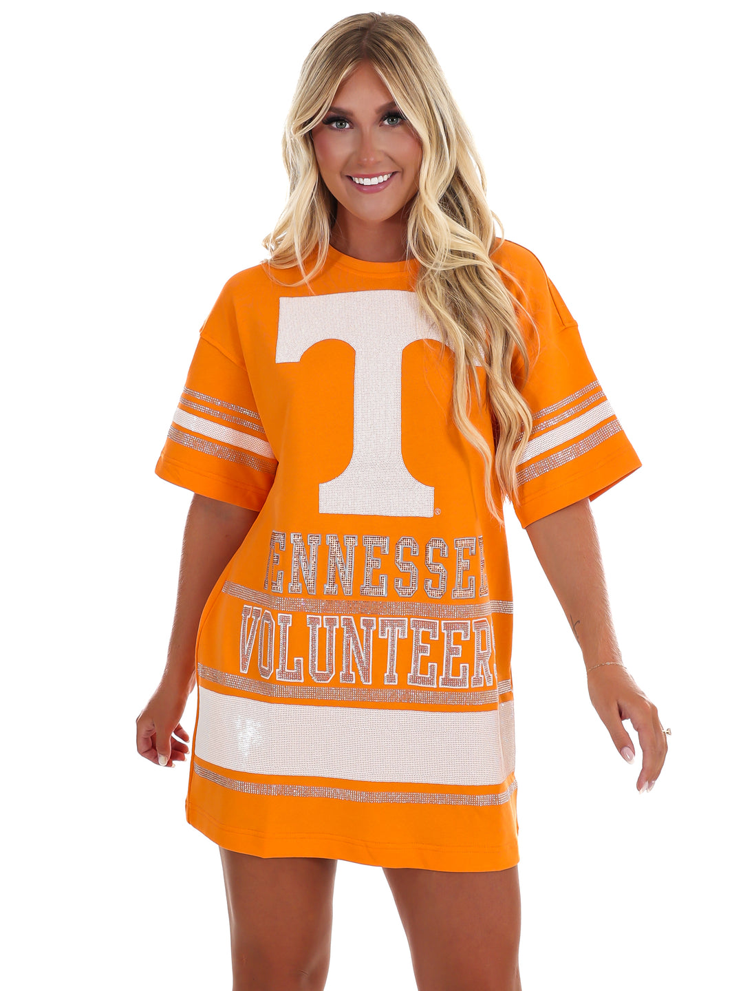 The Tennessee Sideline T-Shirt Dress Josie's Boutique The Tennessee Sideline T-Shirt Dress Josie's Boutique