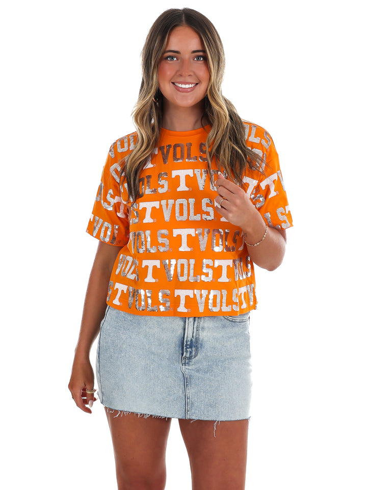 The Tennessee Sequin Repeat Tee