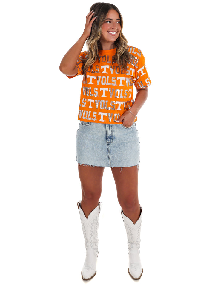 The Tennessee Sequin Repeat Tee