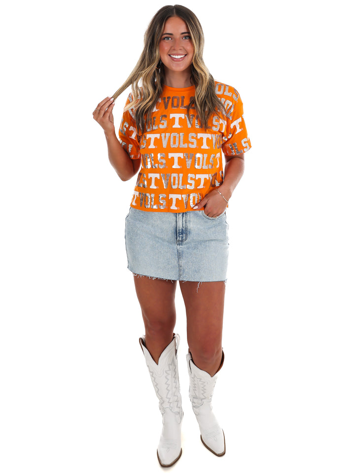 The Tennessee Sequin Repeat Tee