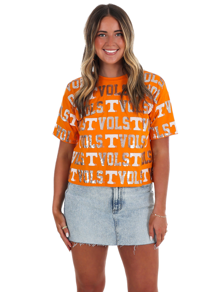 The Tennessee Sequin Repeat Tee