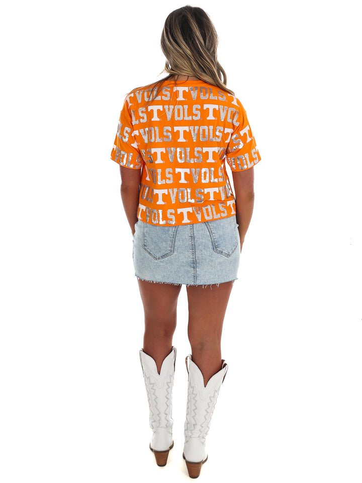 The Tennessee Sequin Repeat Tee