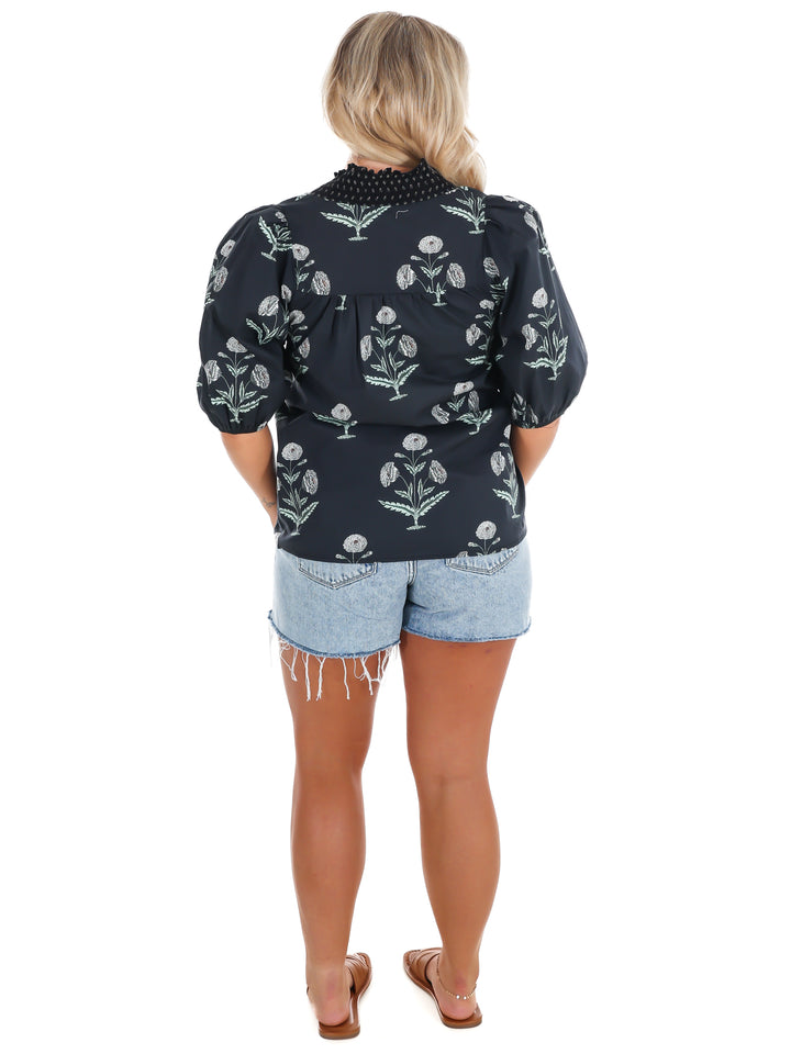 Garden Whimsy Print Top