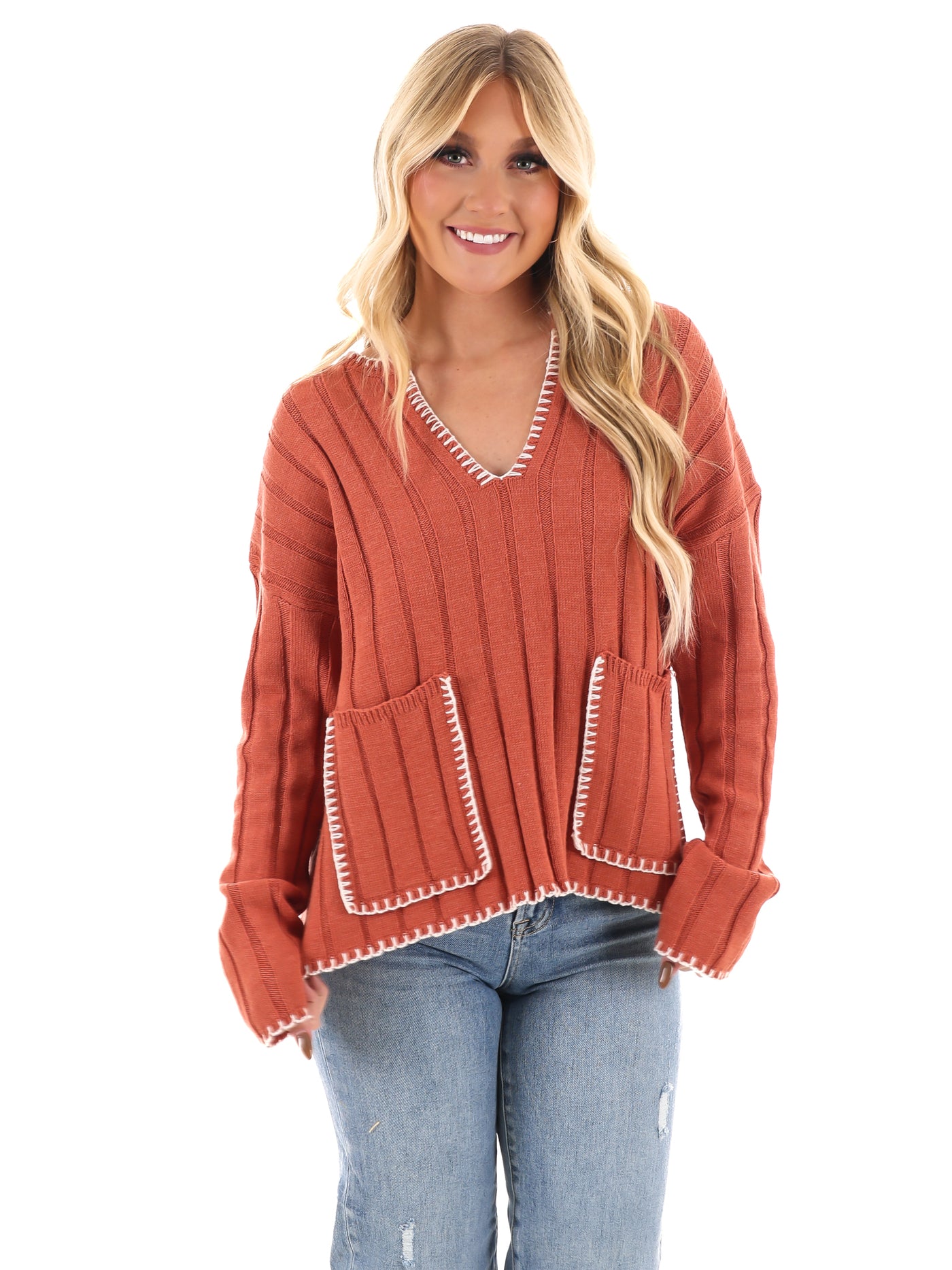 Ribbed Bliss Knit Sweater