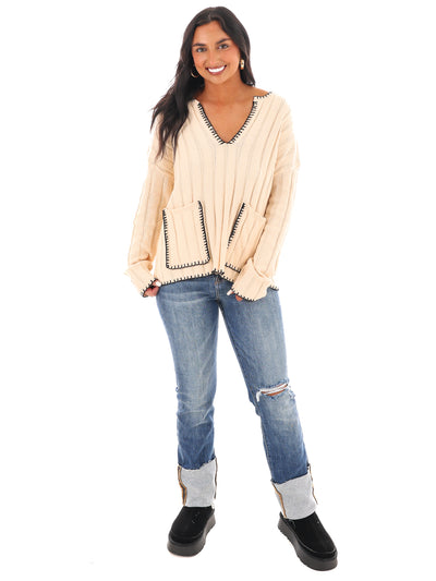 Ribbed Bliss Knit Sweater