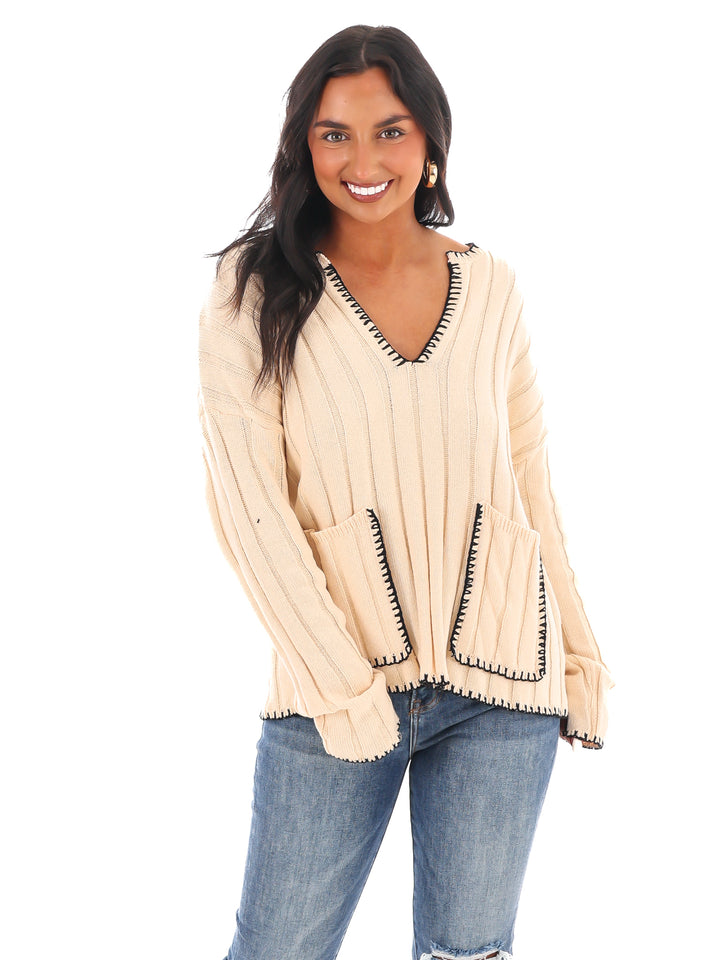 Ribbed Bliss Knit Sweater