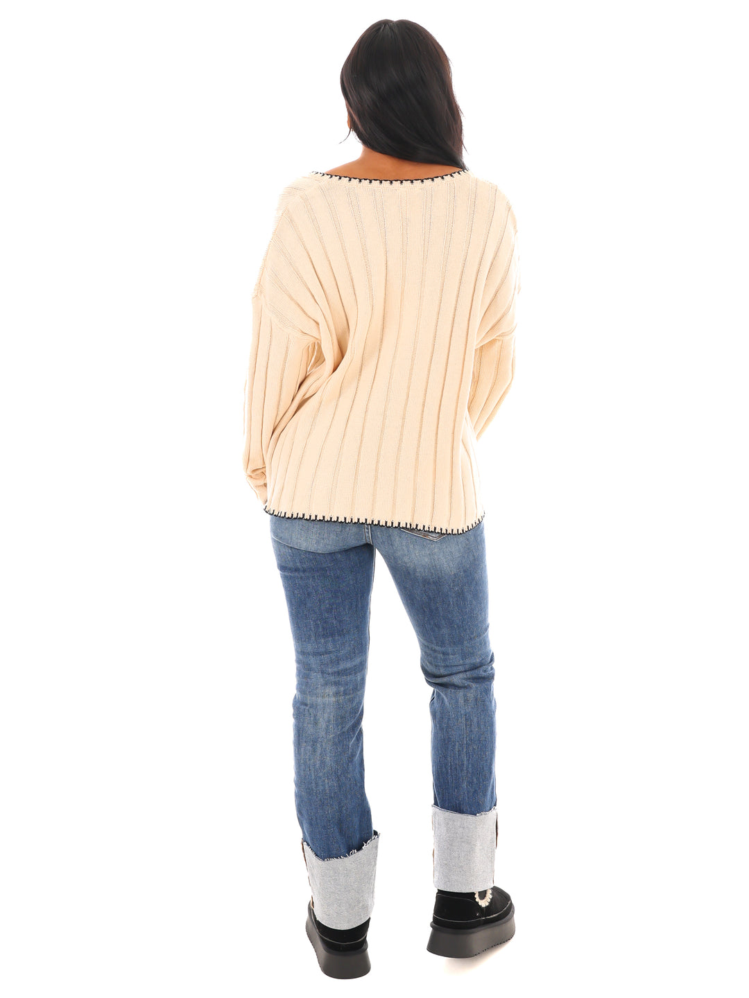 Ribbed Bliss Knit Sweater